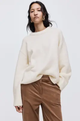 Pull oversize - Crème — photo 2