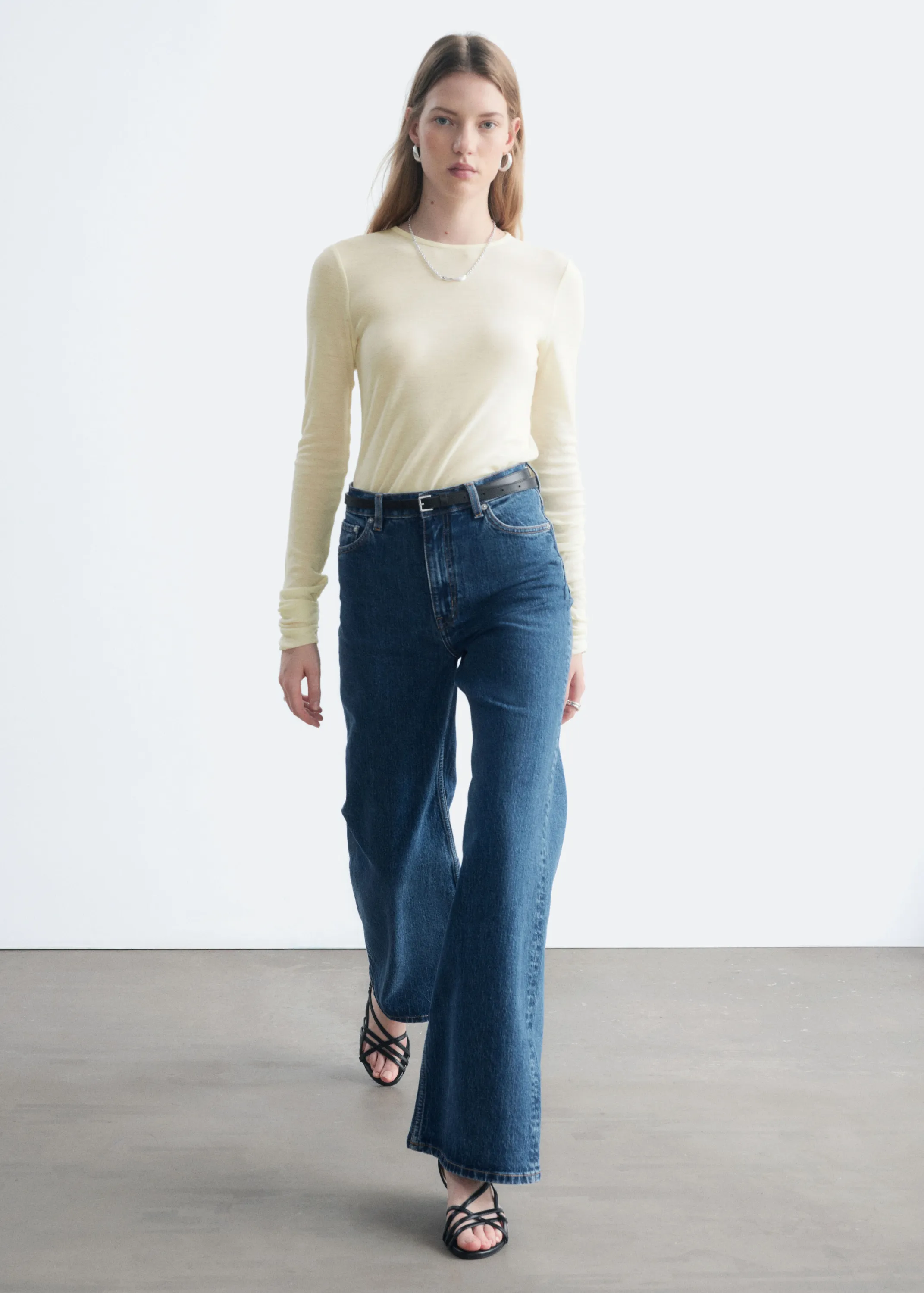 Jean large - Bleu moyen