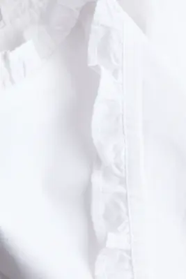 Crop top avec liens à nouer - Blanc — photo 4