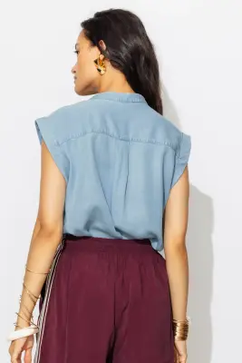 Blouse en lyocell Femme — photo 4