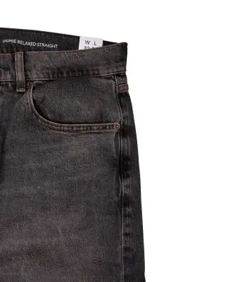 Jaimie Rlxd Str Denim Black — photo 3