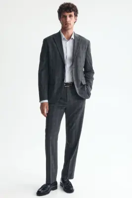 Veste de costume Regular Fit - Bleu marine/carreaux — photo 1