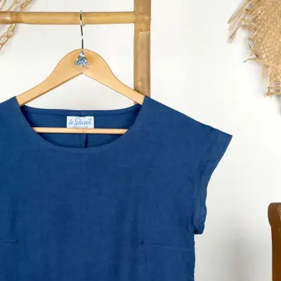 Marjolaine, Robe lin et coton naturel — photo 2