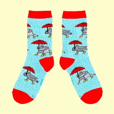 Chaussettes enfant Pigeons Parapluie Coucou Suzette — photo 1