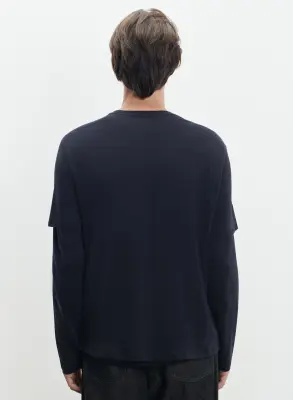T-shirt en coton et cachemire — photo 2