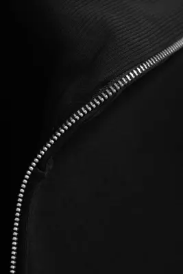 Sweat-shirt ajusté zippé - Noir — photo 3