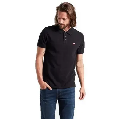 LEVIS HM POLO BIG MINERAL Noir — photo 1