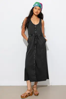 Robe-débardeur unie Femme — photo 3