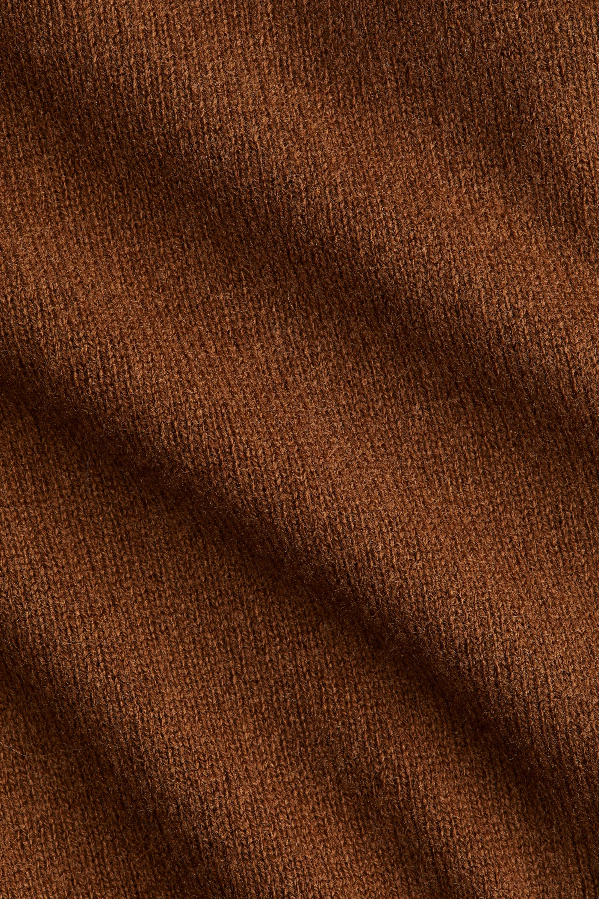 Pull oversize en laine - Marron