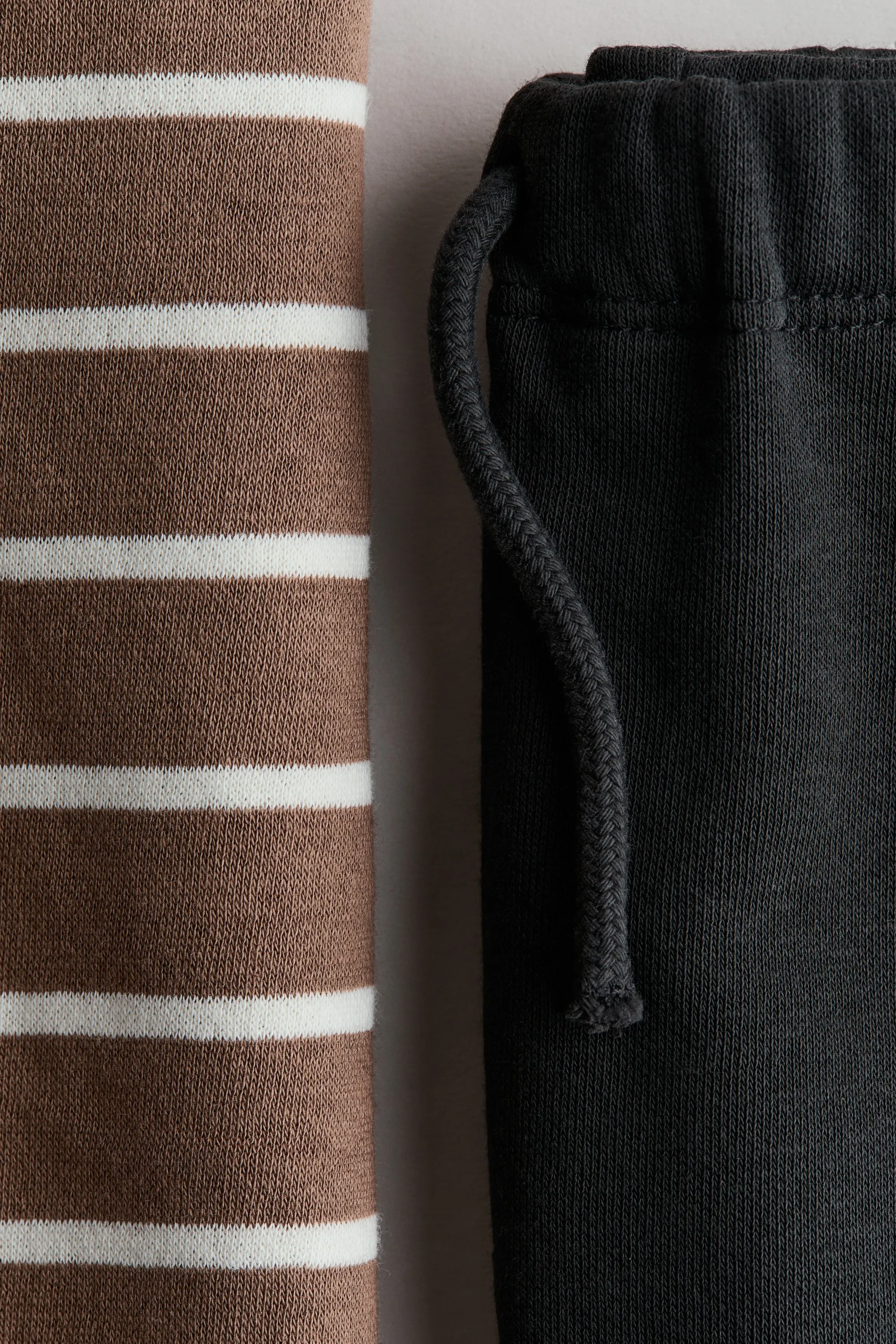 Ensemble 2 pièces en molleton - Beige/gris foncé