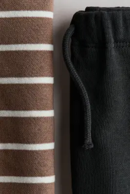 Ensemble 2 pièces en molleton - Beige/gris foncé — photo 1