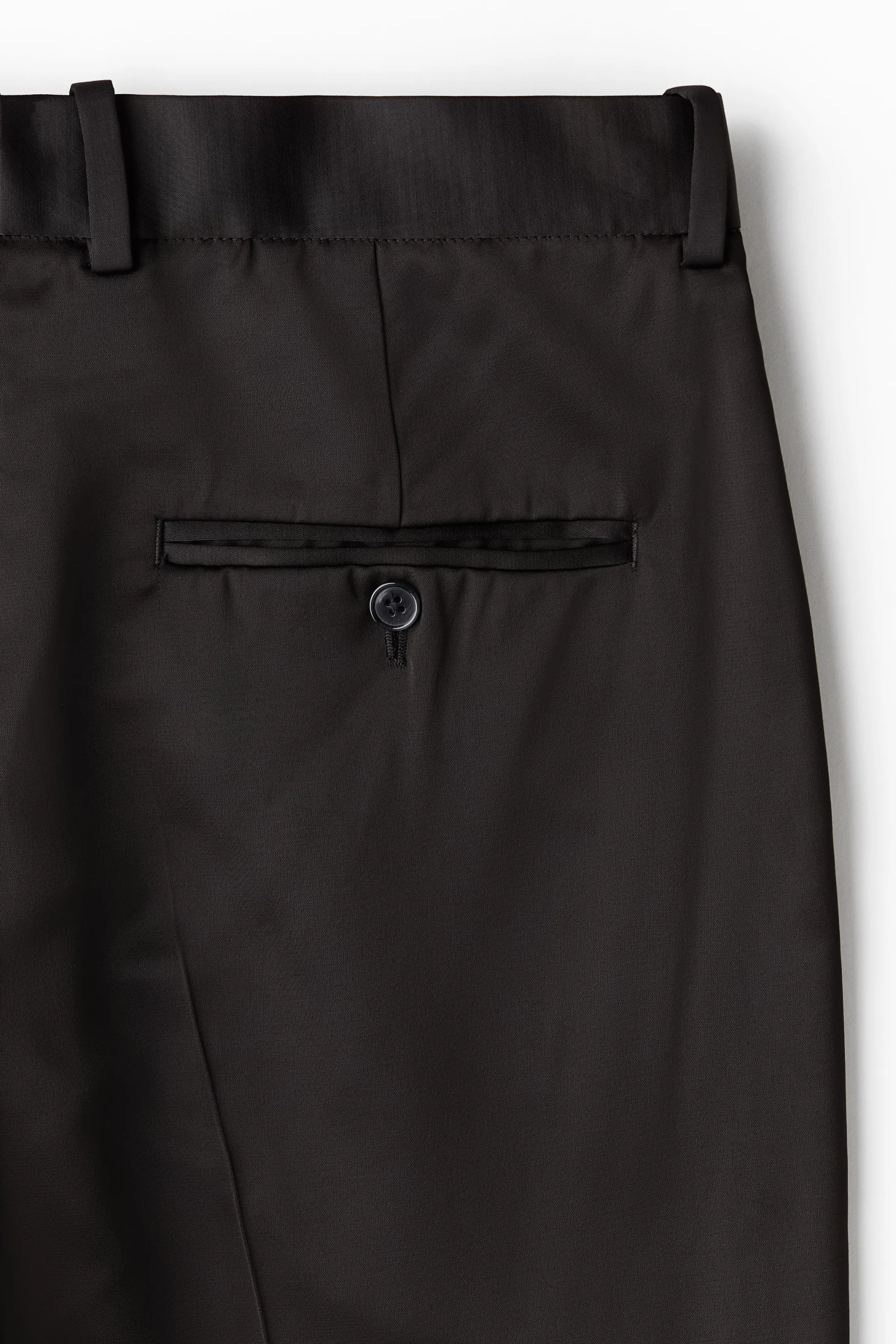Pantalon Relaxed Fit en satin - Noir