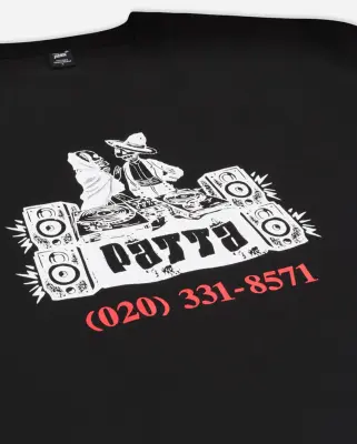 Patta DJ Skully T-Shirt Black — photo 3