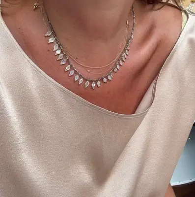 Nouveau ! BOHEMIAN RHAPSODIE PARIS Collier Rosalba Labradorite — photo 3