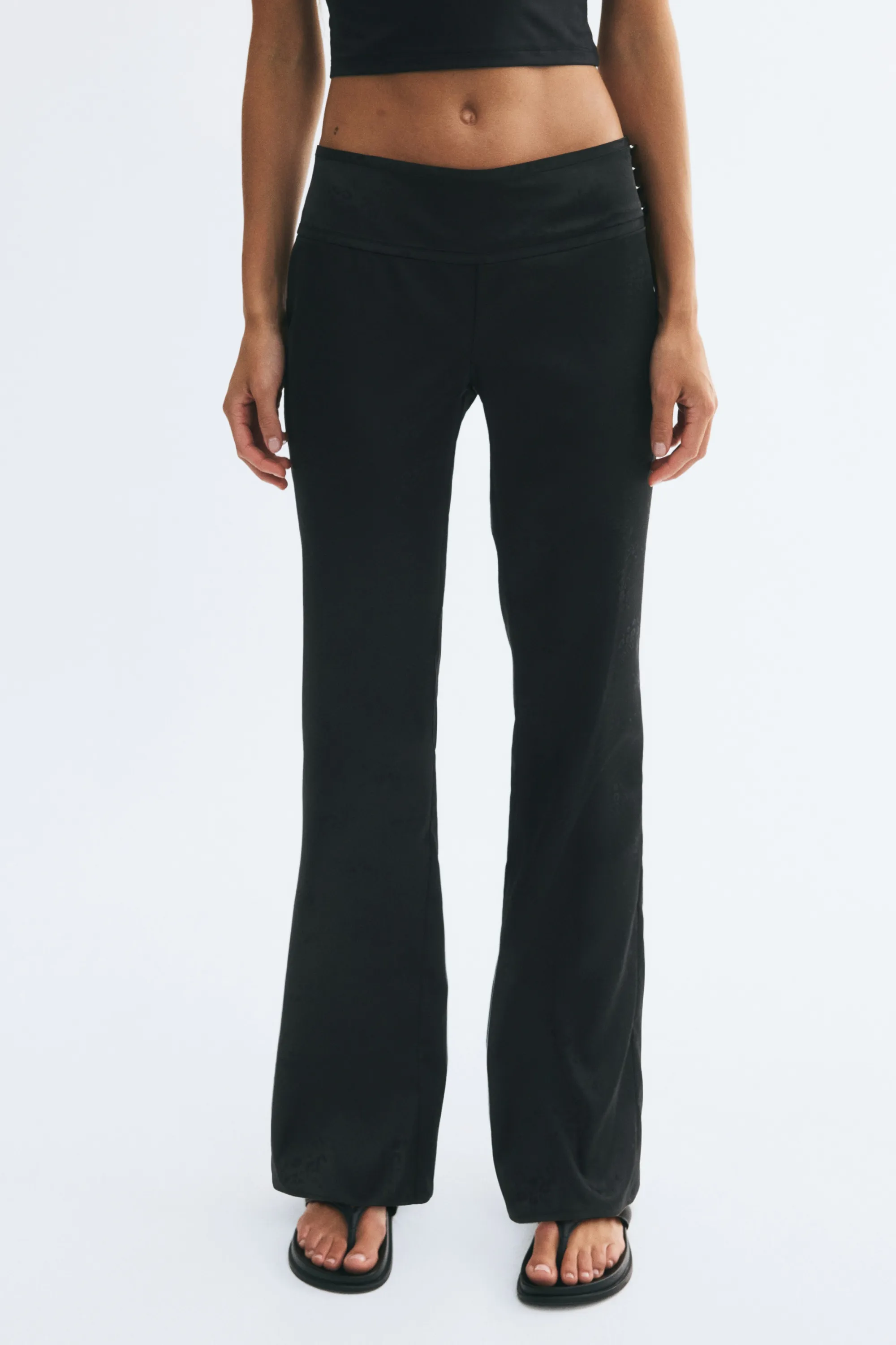 Pantalon en tissu jacquard - Noir