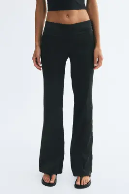 Pantalon en tissu jacquard - Noir — photo 1