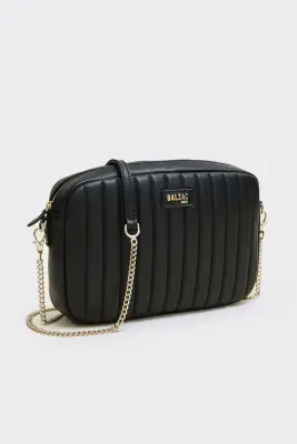 Sac Grand César noir lisse chaine amovible — photo 3