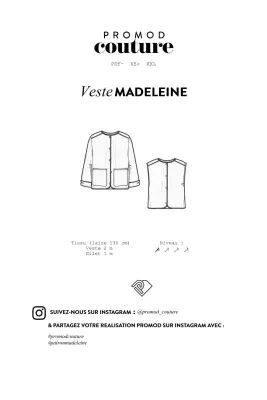 Patron pdf veste MADELEINE — photo 2