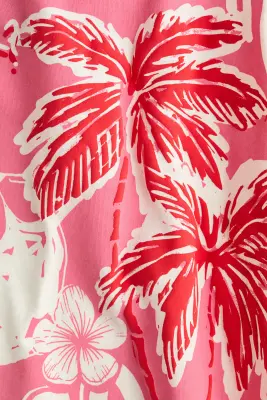 T-shirt oversize avec motif imprimé - Blanc/Coco — photo 2