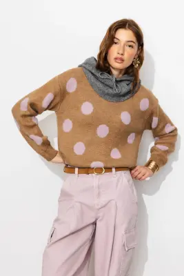 Pull à pois Femme — photo 2