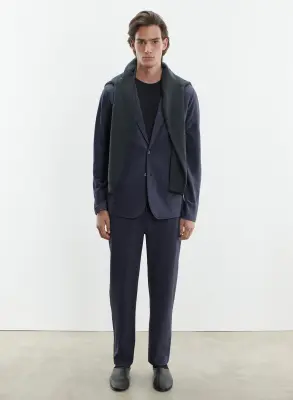 Pantalon en viscose, polyamide et élasthanne