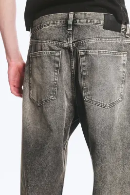Jean droit et ample taille mi-haute Galaxy - Redondo Black - Noir — photo 2