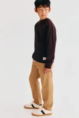Chino en coton - Beige — photo 1