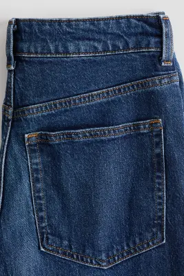 Wide High Waist Jeans - Bleu denim — photo 4