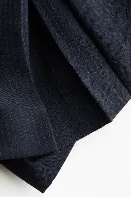 Mini jupe-short avec détail ceinture - Bleu foncé/rayures tennis — photo 4