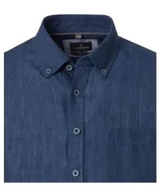 CASA MODA CHEMISE LIN ML Marine — photo 4