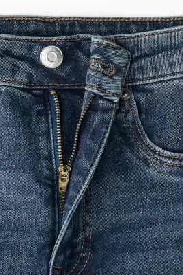 Flared High Jeans - Bleu denim — photo 5
