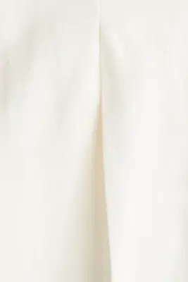 Pantalon en lin mélangé avec ceinture - Blanc — photo 2