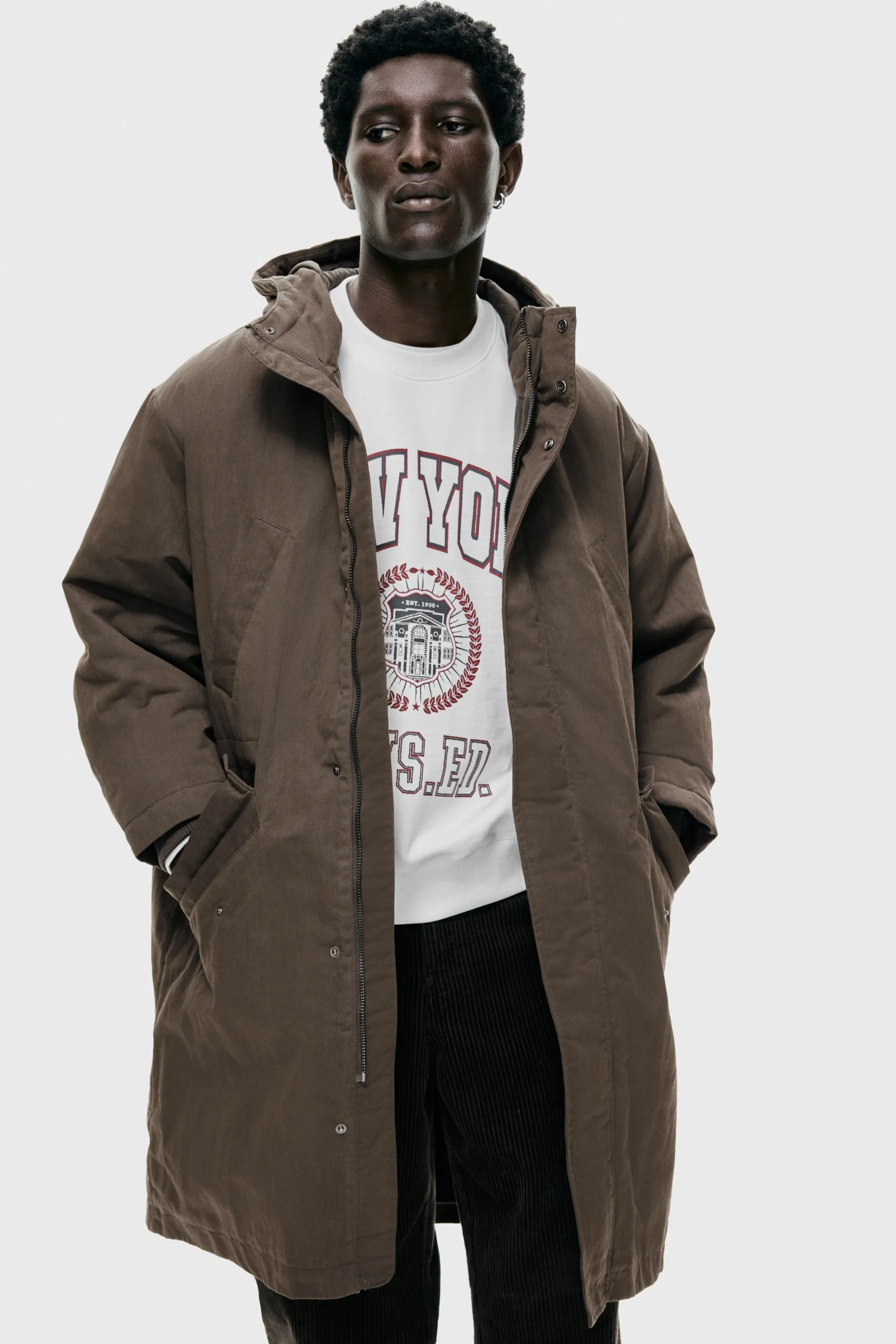 Parka matelassée - Vert kaki foncé