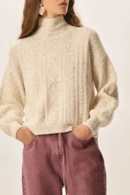Pull Dino Creme Tweed — photo 1