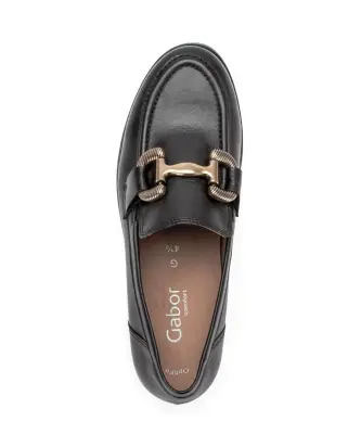 Mocassins Gabor 72.422.27 Noirs - Lacets Grande Pointure Femme — photo 3