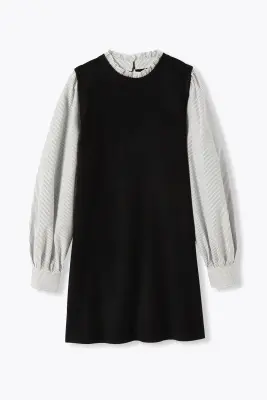 Robe tricot à effet superposé — photo 1