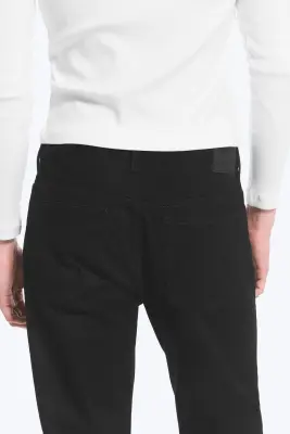 SPACE JEAN TAILLE MI-HAUTE COUPE DROITE DÉCONTRACTÉE - Black Rinse - Noir — photo 2