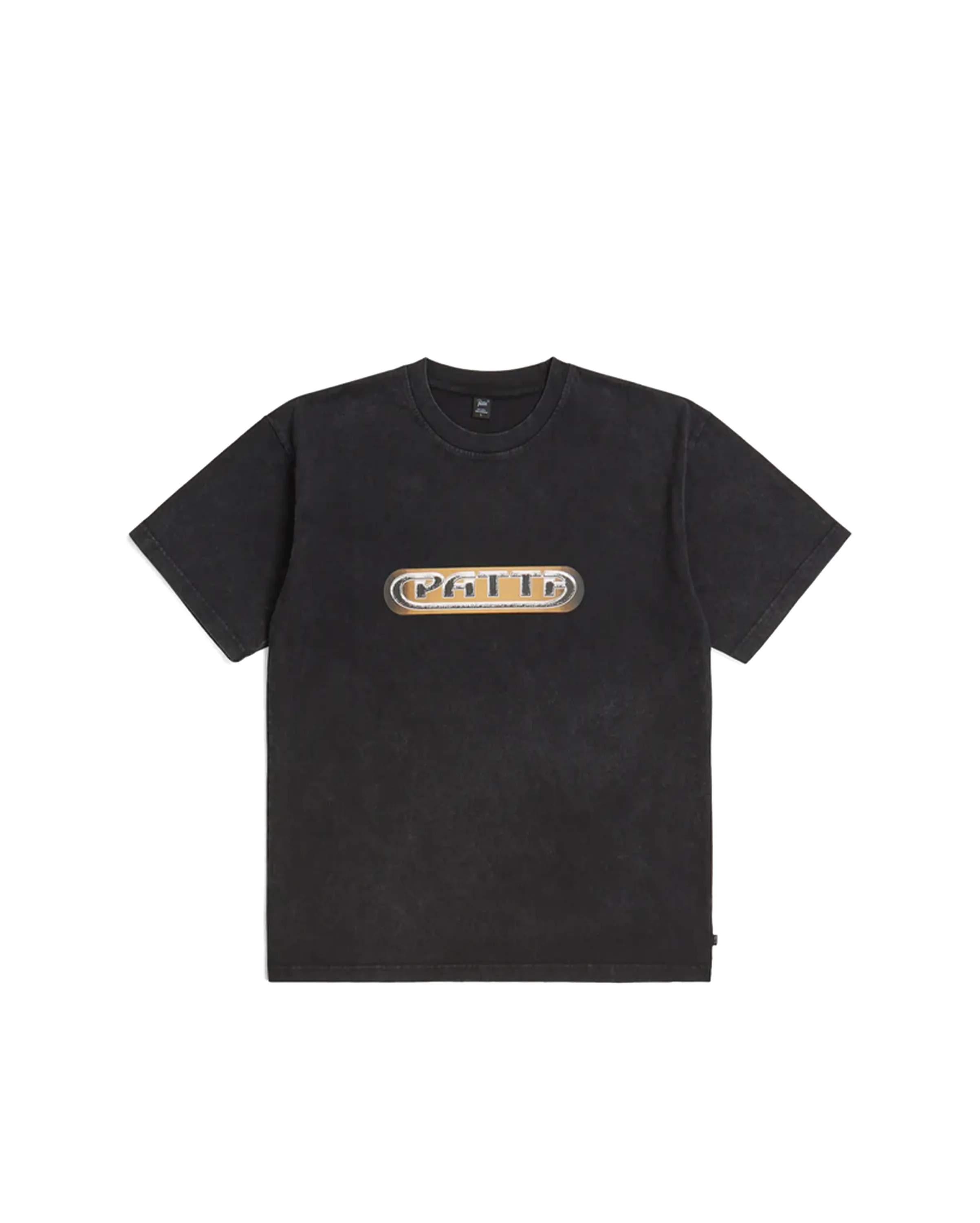 Gilded Acid Washed T-Shirt Black