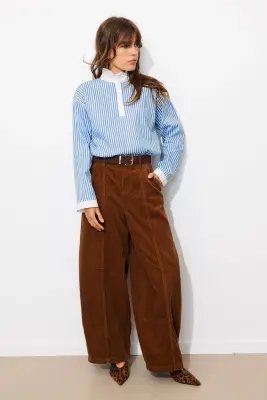 Chemise rayée col Victorien — photo 3