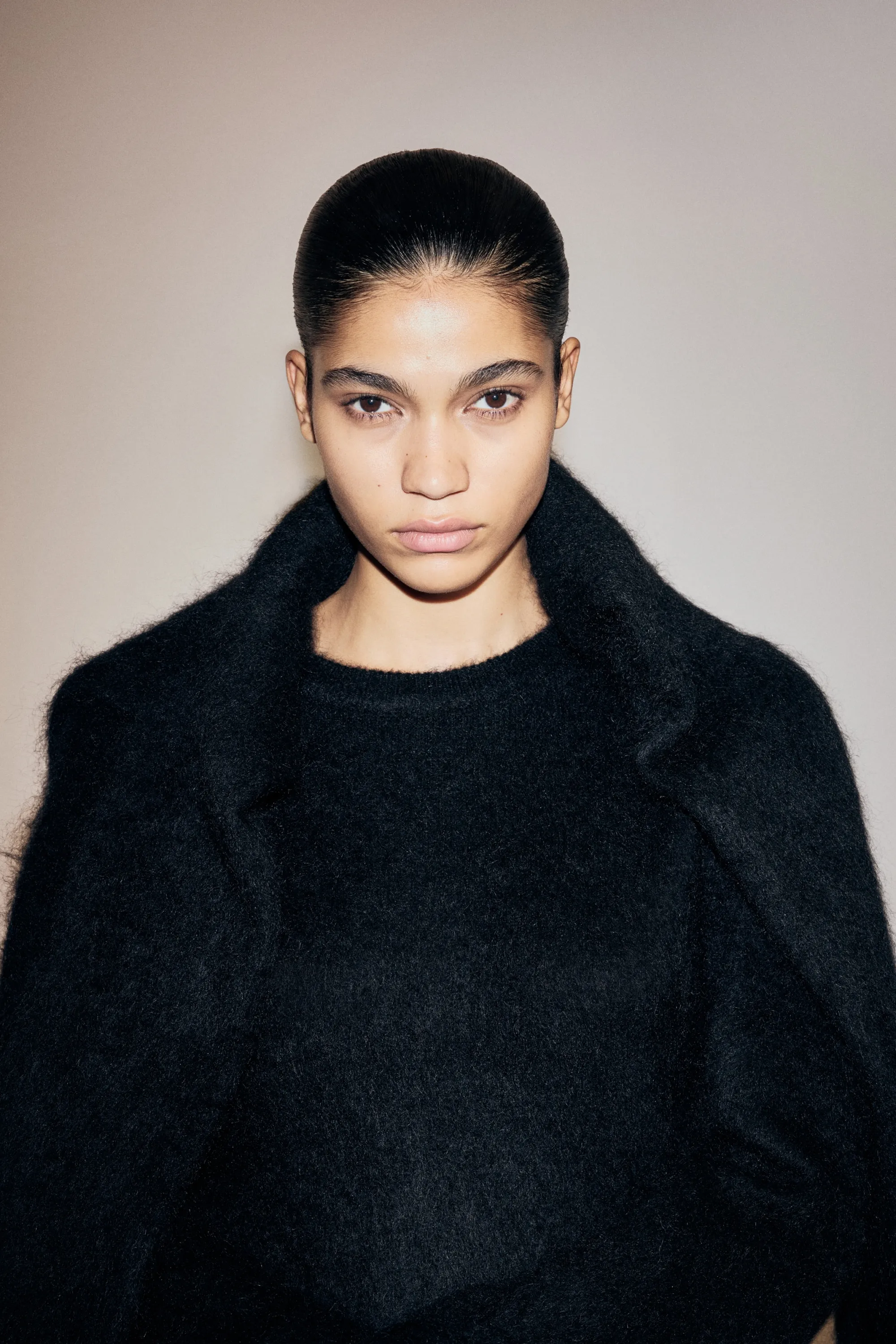 Pull en mohair mélangé - Noir