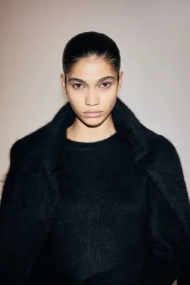 Pull en mohair mélangé - Noir — photo 1