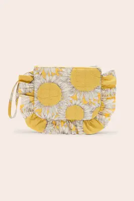 Pochette Carline imprimé Liberty tournesols jaune — photo 4