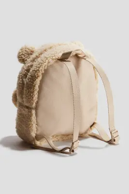 Sac à dos en tissu Teddy bear - Beige/nounours — photo 4