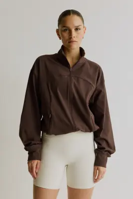 Veste de survêtement de sport SoftMove™ - Moka chocolat — photo 1
