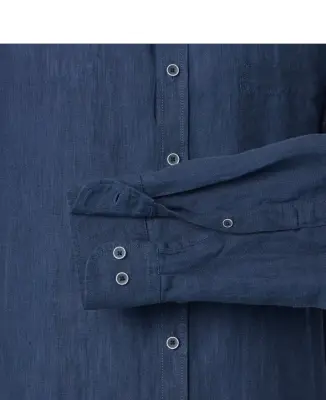 CASA MODA CHEMISE LIN ML Marine — photo 5