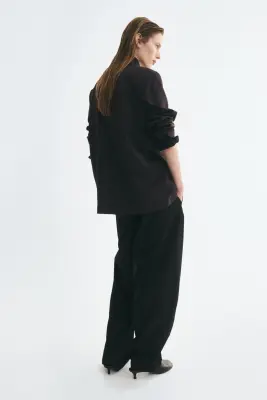 Blazer à fermeture croisée - Marron foncé — photo 4