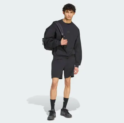 ADIDAS SWEAT SHIRT COL ROND Noir — photo 4