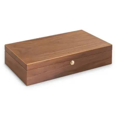 BOITE A MONTRE, Coffret 10 montres placage en noyer mat 309367 — photo 2