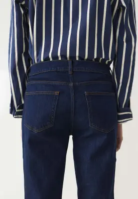 Le jean semi-slim - Bleu foncé — photo 4