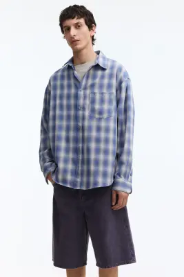 Short décontracté en denim - Lilas foncé — photo 1